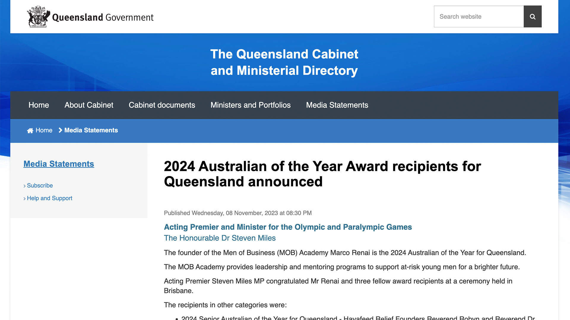QLD Gov - 2024 Australian of the Year Award recipients for Queensland ...